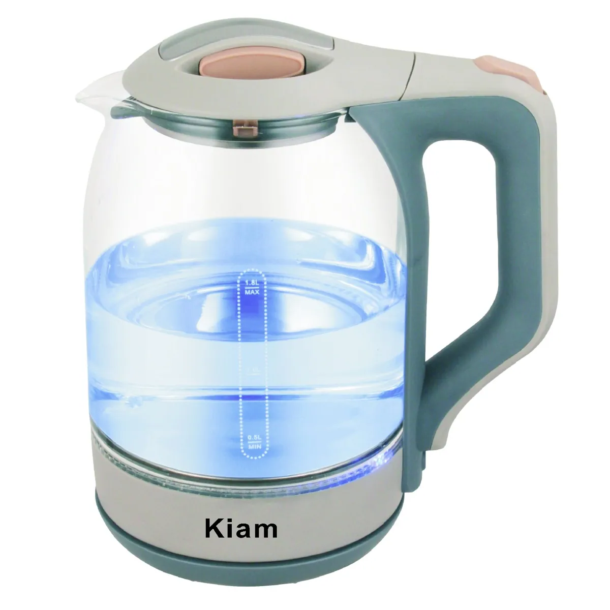 Kiam Electric Kettle BL002 Automatically turns Off – Automatic Over Heat Protection (1.8 L)