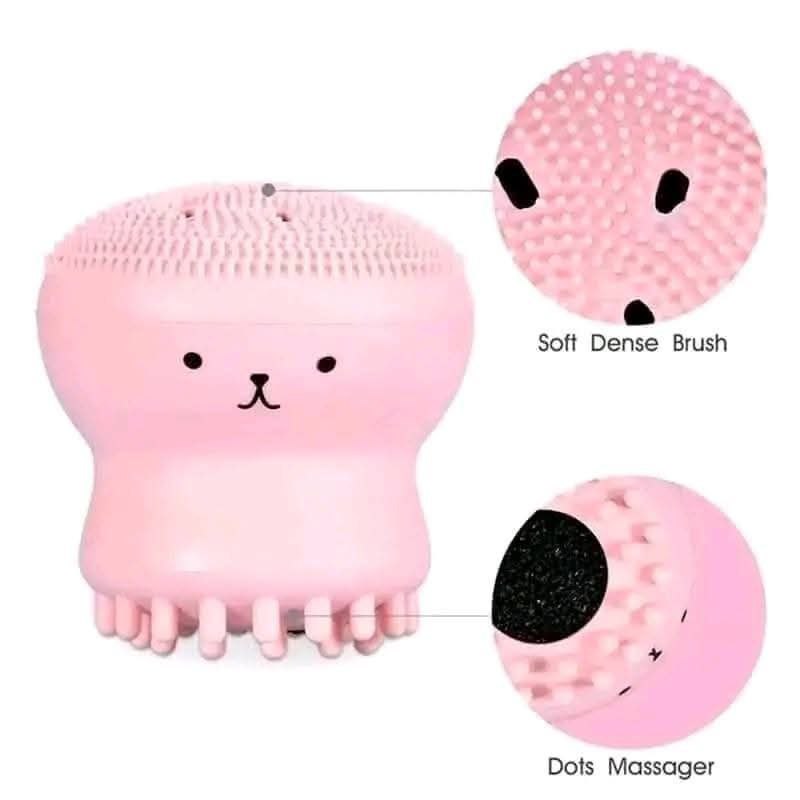 Octopus face wash brush