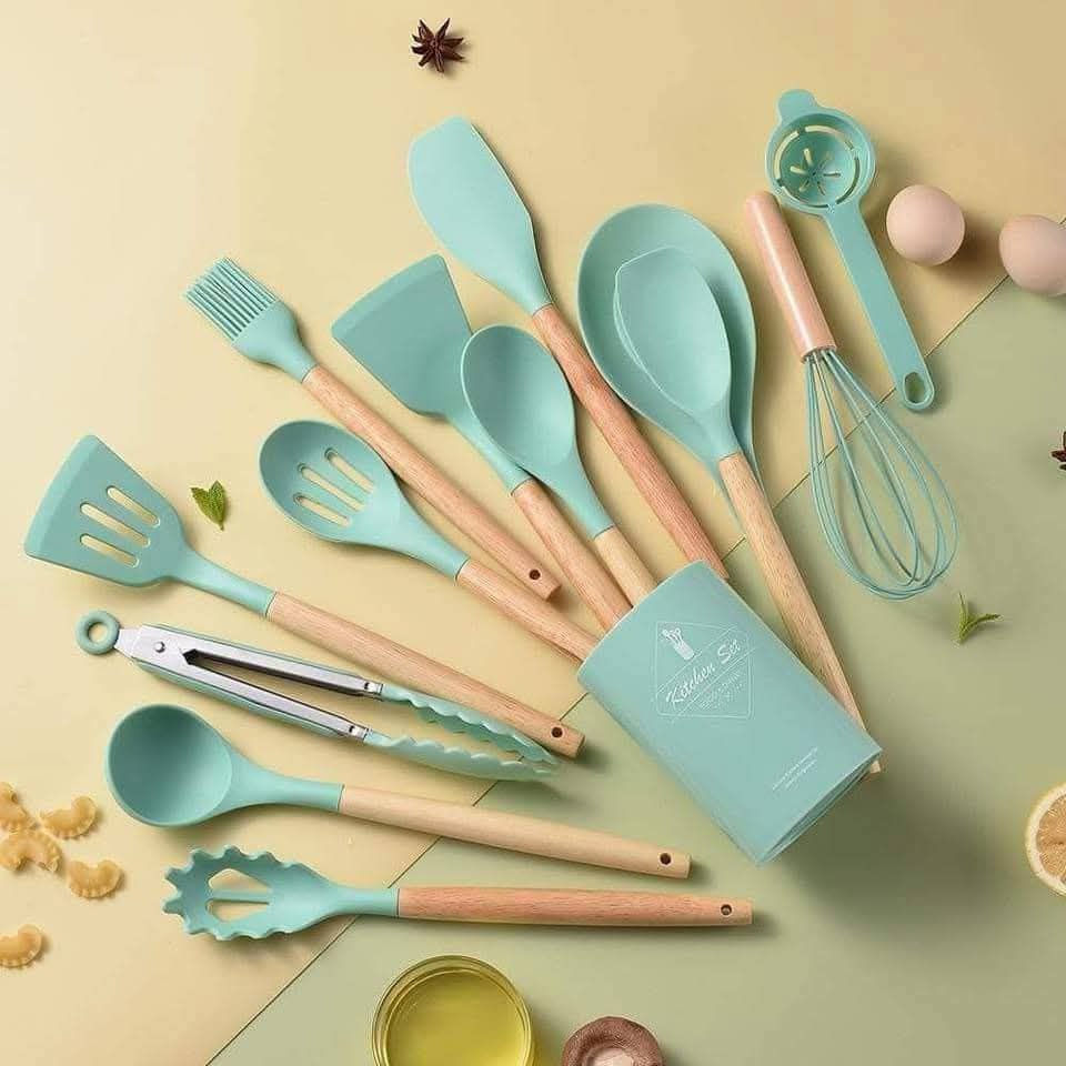 Silicone Kitchen Utensil Set (12 pcs)।