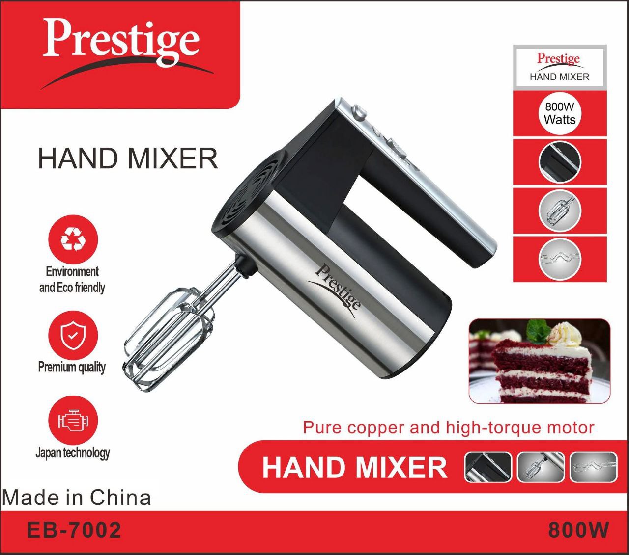 Prestige EB 7002 Hand Mixer (800W)